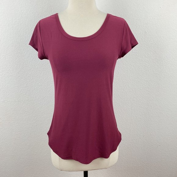 No Boundaries Cranberry Strap Back Tee Shirt Small - Picture 1 of 7